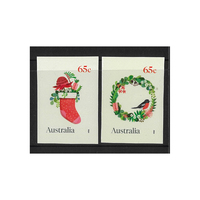 Australia 2020 Christmas Set/2 Ex Embellished Booklet Stamps Self-adhesive MUH