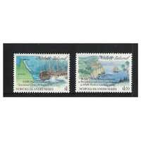 Norfolk Island 1991 History of the Norfolk Islanders Search for the Bounty Set of 2 Stamps MUH SG516/7