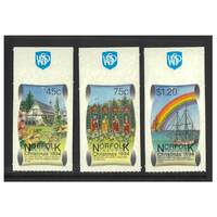 Norfolk Island 1994 Christmas Set of 3 Stamps Self-adhesive MUH SG580/82