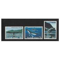 Norfolk Island 1995 Humpback Whale Conservation Set of 3 Stamps MUH SG587/89 