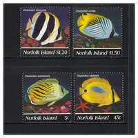 Norfolk Island 1995 Butterflyfish Set of 4 Stamps MUH SG591/94
