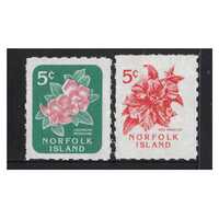 Norfolk Island 1995 Flowers Ex-Booklet Set of 2 Stamps MUH SG600/01
