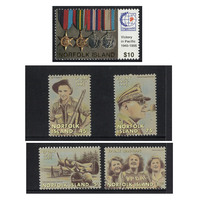 Norfolk Island 1995 50th Annv. End of Second World War in the Pacific Set of 5 Stamps MUH SG602/06