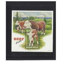 Norfolk Island 1997 Beef Cattle Miniature Sheet MUH SG MS634