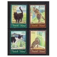 Norfolk Island 1998 Cats Set of 4 Stamps MUH SG658/61
