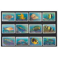 Norfolk Island 1998 Reef Fish Set of 12 Stamps MUH SG666/77