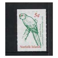 Norfolk Island 2001 Red-fronted Parakeet/Green Parrot Sinlge Stamp Ex-Booklet MUH SG747