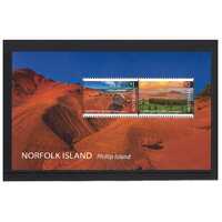 Norfolk Island 2019 Phillip Island Landscapes Mini Sheet of 2 Stamps MUH