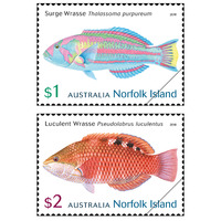Norfolk Island 2018 Wrasses Fish Set of 2 Stamps MUH SG1277/78