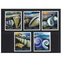 Norfolk Island 2011 Shells of Norfolk Isl. Set of 5 Stamps MUH SG1110/4