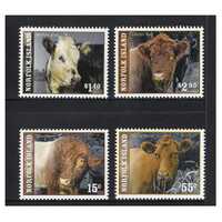 Norfolk Island 2009 Cattle Breeds Set of 4 Stamps MUH SG1052/55