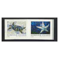 Norfolk Island 2009 Mosaics Set of 2 Stamps Ex-Booklet Self-adhesive MUH SG1050/51
