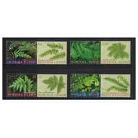 Norfolk Island 2008 Rare Endemic & Indigenous Ferns Set of 8 Stamps MUH SG1028/35