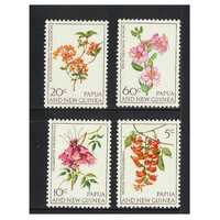Papua New Guinea 1966 Flowers Set of 4 Stamps MUH SG100/03