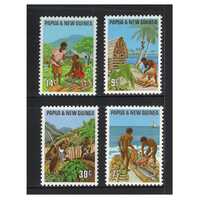 Papua New Guinea 1971 Primary Industries Set of 4 Stamps MUH SG204/07