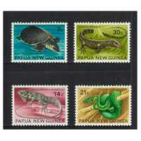 Papua New Guinea 1972 Fauna Conservation/Reptiles Set of 4 Stamps MUH SG216/19