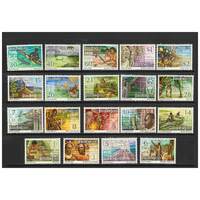 Papua New Guinea 1973-74 Panorama Set of 19 Pictorial Definitive Stamps MUH SG241/59