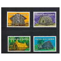 Papua New Guinea 1976 Native Dwellings Set of 4 Stamps MUH SG305/08