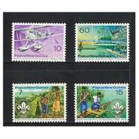 Papua New Guinea 1976 50th Anniv. Survey Flight & Scouting Set of 4 Stamps MUH SG309/12
