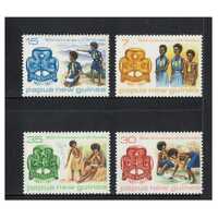 Papua New Guinea 1977 50th Anniversary of Guiding in PNG Set of 4 Stamps MUH SG338/41