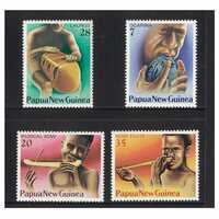 Papua New Guinea 1979 Musical Instruments Set of 4 Stamps MUH SG359/62