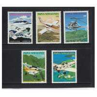 Papua New Guinea 1981 Mission Aviation Set of 5 Stamps MUH SG412/16
