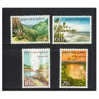 Papua New Guinea 1985 Tourist Scenes Set of 4 Stamps MUH SG491/94