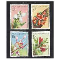 Papua New Guinea 1986 Orchids Set of 4 Stamps MUH SG531/34