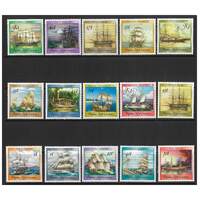 Papua New Guinea 1987 Ships Set of 15 Stamps MUH SG543/57