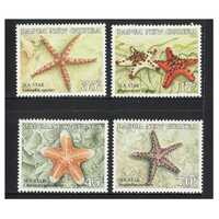 Papua New Guinea 1987 Starfish Set of 4 Stamps MUH SG563/66