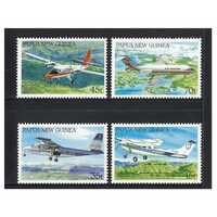 Papua New Guinea 1987 Aircraft in PNG Set of 4 Stamps MUH SG567/70