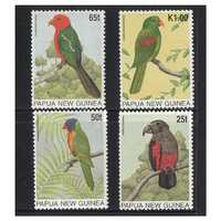 Papua New Guinea 1996 Parrots Set of 4 Stamps MUH SG776/79