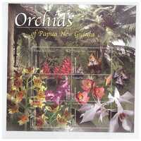 Papua New Guinea 2002 Orchids Mini Sheet of 6 K2 Stamps MUH SG MS940