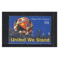 Papua New Guinea 2002 United We Stand Support for Victims of 911 Terrorist Attacks Single Stamp MUH SG946a