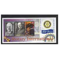 Papua New Guinea 2005 Centenary of Rotary International Mini Sheet of 3 K4 Stamps MUH SG1069a