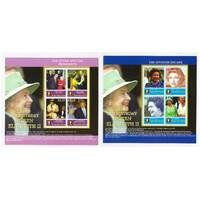 Papua New Guinea 2006 80th Birthday of QEII Two Mini Sheets of 4 Stamps MUH SG MS1120
