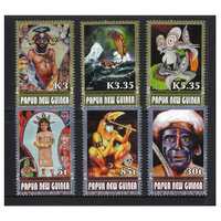 Papua New Guinea 2007 Contemporary Art in PNG 2nd Series Set of 6 Stamps MUH SG1214/19