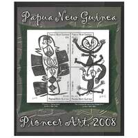 Papua New Guinea 2008 Pioneer Art 1st Series Mini Sheet of 4 Stamps MUH SG MS1253