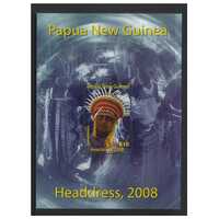 Papua New Guinea 2008 Traditional Headdress Mini Sheet of K10 Stamp MUH SG MS1260