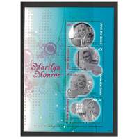 Papua New Guinea 2008 Marilyn Monroe Commemoration Mini Sheet of 4 Stamps MUH SG MS1261