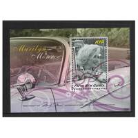 Papua New Guinea 2008 Marilyn Monroe Commemoration Mini Sheet of K10 Stamp MUH SG MS1262