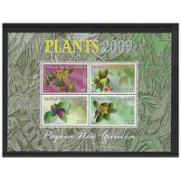 Papua New Guinea 2009 Plants Mini Sheet of 4 Stamps MUH SG MS1296