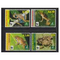 Papua New Guinea 2009 Frogs WWF Set of 4 Stamps MUH SG1298/301