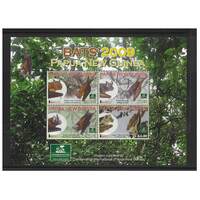 Papua New Guinea 2009 Bats of PNG Mini Sheet of 4 Stamps MUH SG MS1335
