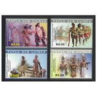 Papua New Guinea 2009 Traditional Dance 1st Series Romance Set of 4 Stamps MUH SG1361/64