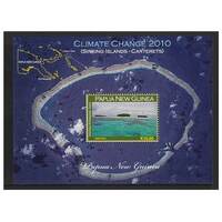 Papua New Guinea 2010 Climate Change Sinking Islands Mini Sheet of K10 Stamp MUH SG MS1384