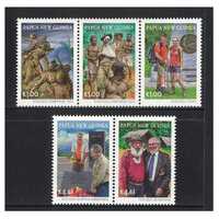 Papua New Guinea 2010 Kokoda Trail Campaign WWII Set of 5 Stamps MUH SG1391/95