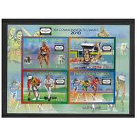 Papua New Guinea 2010 19th Commonwealth Games Delhi Mini Sheet of 4 Stamps MUH SG MS1430
