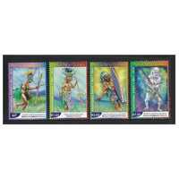 Papua New Guinea 2010 Traditional Dance 2nd Series War Set of 4 Stamps MUH SG1450/53
