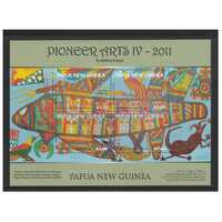 Papua New Guinea 2011 Pioneer Arts 4th Issue Mini Sheet of 4 Stamps MUH SG MS1472
